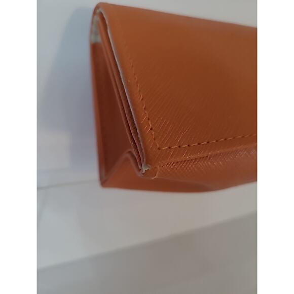 Tory Burch Glasses Sunglasses Case Glasses Case Authentic Orange / Gold - Picture 5 of 8